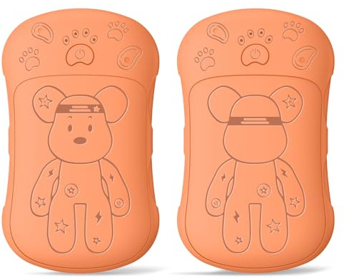 2 Pack Elektrischer Handwärmer Taschenwärmer Wiederverwendbar 6000 Mah, Aufladbar Taschenofen Magnetische Hand Warmers Outdoor Camping Heizung Geschenke für Männer Frauen Kinder