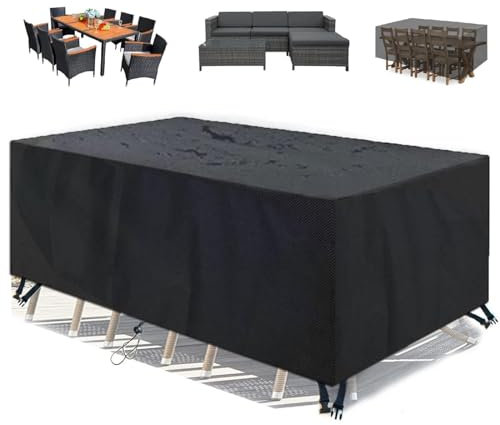 Gartenmöbelabdeckungen, 120 x 70 x 90 cm, wasserdicht, Rattan, Terrassenmöbel, reißfest, Oxford-Gewebe, rechteckig/quadratisch, Gartentisch-Abdeckung
