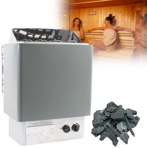 KYZTMHC Riscaldatore Elettrico per Sauna, riscaldatore per Sauna, Stufa per Sauna a Vapore Secco, Riscaldamento, per Bagno della Sauna dell'hotel(3KW/380V)