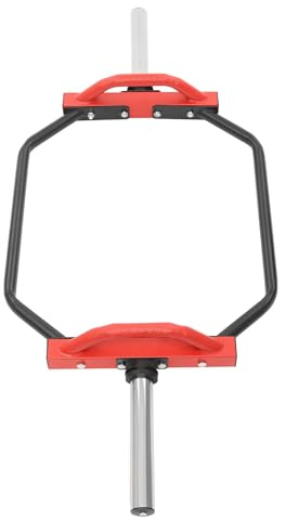 Hexagon Hantelstange Olympic Bar Sechskant-Stange mit Feder-Clip-Halsbänder abnehmbare Design Hex Bar Trap Rohrdicke 2mm, Diameter 48mm Hebefähigkeit Innerhalb 150kg für Kniebeugen, Kreuzheben