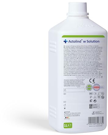 Actolind w Solution 1000 ml Antiseptische Wundspüllösung in Sprühflasche Schmerzfreie Reinigung, Spülung und Befeuchtung von akuten chronischen und infizierten Wunden & Verbrennungen PHMB PZN:10985439
