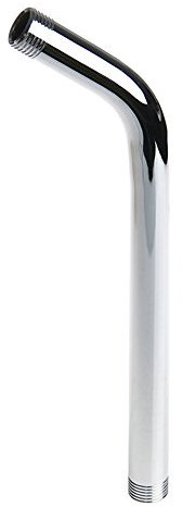 Braccio di estensione per soffione doccia, curvato in avanti mm lungo filettatura in acciaio inox 1/2 pollice collegamento a parete