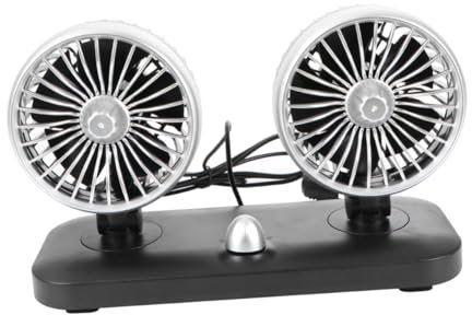 SHINEOFI 1Pieza Ventilador USB De Doble Cabezal Para Camión Enfriador Portátil Ajustable Para Vehículos y Suv Para Verano Bajo Consumo Energético