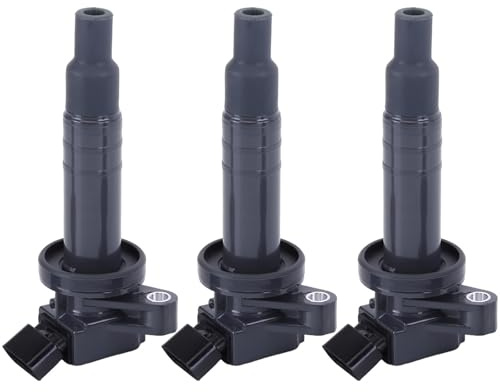 3PCS Ignition Coils Replacement for Toyota Aygo Yaris/Vitz 2005-2014, for Citroen C1, for Peugeot 107 2005-2014 Car Ignition Coil Pack Replace 19500B1010 19500B2040 597088 5970C0 5970C1 9008019015