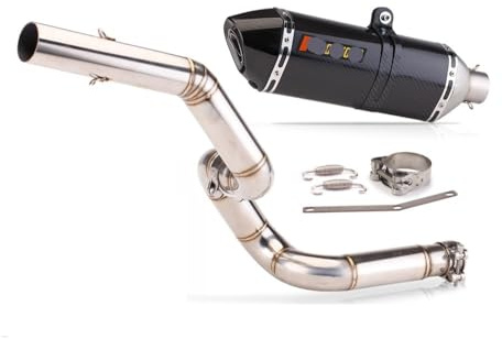 FUYRHP muffler exhaust Motorcycle Exhaust Muffler Motorcycle Modified Center Pipe Slip On For TRK 502X 2016-2018 Exhaust Muffler Pipe Muffler Mid Pipe