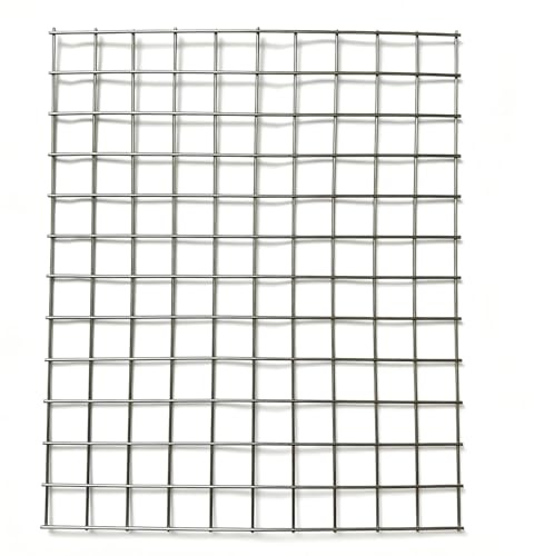 304 Stainless Steel Welded Wire Mesh - 12GA Heavy Duty Metal Grid, 1 Inch Hole Size, 11.8 x 14 Panel - Ideal for Chicken Wire Fence, Screen, BBQ Grill, Pet Cage, Drainage, Garden Protection