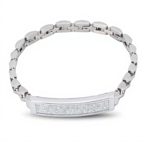 ASHATA Bracelet élégant Intelligent, activité Portable et Tracker de Fitness pour Le Mode Multi Sport, Bluetooth V5.1 Fitness Tracker Wristband IP68 Proof, Charge Magnétique (Silver)