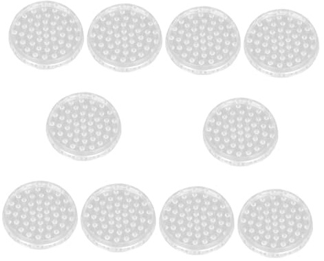 HAMPPLIES 10 pezzi Feltrini Antiscivolo Trasparenti in Plastica per Piedi Mobili Protezione Pavimenti in Laminato Piastrelle Riduce Graffi e Rumori Adatti per Sedie e Tavoli