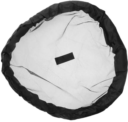 Hemobllo Protector De Plantas Acuáticas Flotante para Estanque, Red De Protección Negra 45 Cm, Barrera Adaptativa para Peces, Cubierta para Isla Acuática, Control De Crecimiento Vegetal