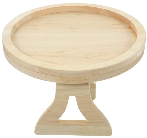 TOYZFRIENDY Bandeja para Sofá de Madera Natural Plegable y Redonda Soporte para Reposabrazos Bandeja Lateral Multifuncional para Aperitivos y Portavasos Adecuado para Uso Sala y Cama