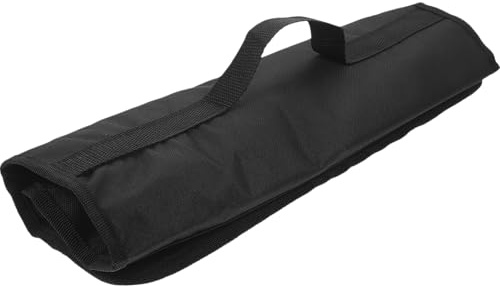 Abaodam Étui de Rangement Imperméable en Tissu Oxford Noir pour Couteaux Cuisine, Pochette à Compartiments Multiples Compartiments Internes, Paquet de Transport Pratique pour Cutter