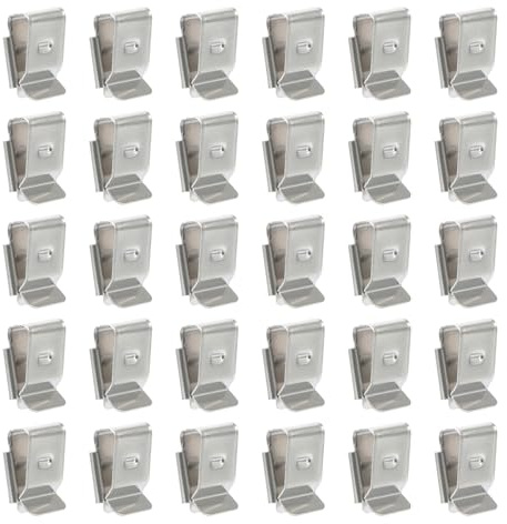 BESTonZON Kabelklemmen Grad Stück Solarmodule mit Edelstahl 30 für 90 Winkel Kabelhalter Schutz vor Isolationsschäden Oxidation für Außenbereich und Photovoltaik und Anhängerrahmen