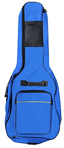 Accessotech - Custodia imbottita per chitarra acustica e classica di dimensioni standard, Blue