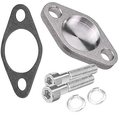 Kit de placa ciega de válvula Keenso, conjunto de kit de placa ciega de válvula EGR de 8 mm Reemplazo de placas de bloque de válvula EGR con junta