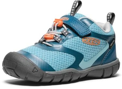 KEEN Unisex-Child Tread Rover Waterproof Sneakers, Legion Blue/Nectarine, 5