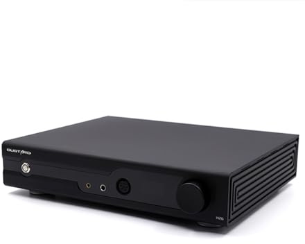 GUSTARD H26 Full Balanced Classe A Amplificatore per cuffie, 2* XLR/RCA Ingressi, Uscita cuffie da 6,35mm/4,4mm/4-XLR e Uscita Pre-RCA/XLR, 2* LME49720 OP-Amps, 7350mW Discreto Ampli per cuffie, Nero