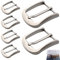 Leikurvo Gürtelschnalle, 6 Stück Gürtelschnalle Herren 40MM Klassische Gürtelschnallen Zinklegierung Belt Buckle, Ersatzschnalle Abnehmbar Dornschließe für Handtaschen Gurte, Schultergurte, Gürtel