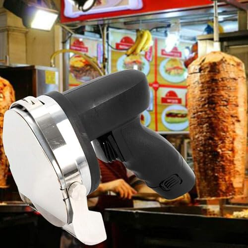 Weyot Couteau électrique sans Fil Doner Kebab, Couteau à Kebab Turc Professionnel, pour Couper Le Kebab Turc Agneau Dinde