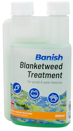 Pisces Banish Blanketweed 250ml Pond Water Treatment String Algae Remover