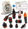 MaJoCompTec® CONNECT-30 Wohnmobil Wasserfilter Set | Caravan Wasser Einfüllstutzen Tankdeckel Zubehör | Schlauchverbinder kompatibel mit Gardena (Anschluss-Set mit Filter, Zubehör)