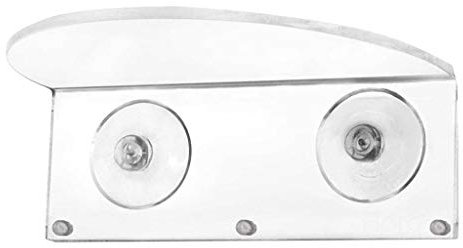 MULAIDI Mensola per finestra per ripiani in acrilico trasparente, con ventosa, supporto per piante da interno, in vetro, per davanzale della finestra