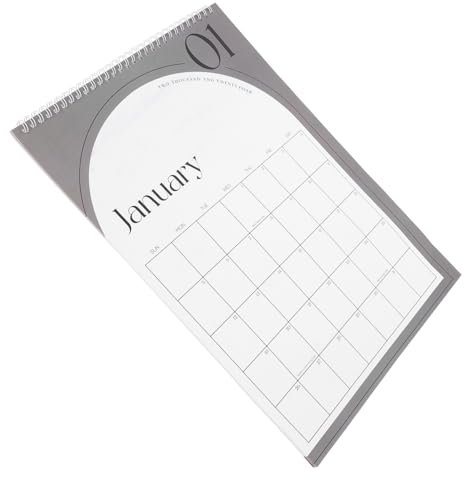 Lurrose Vertikaler Wandkalender 2025–2026 Ästhetischer Monatsplaner 12 Monate Büroplaner Kalenderdruck