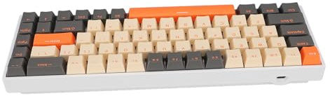 Tastiera Meccanica 68 Tasti, Tastiera da Gioco RGB Retroilluminata con Interruttore Rosso, Tastiera Ergonomica Cablata con Porta USB per Computer, modalità di Illuminazione
