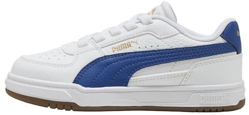 PUMA CAVEN III AC PS - Zapatillas Deportivas, Color Blanco-Clyde Royal-Gum, Talla 2.5 UK Niño, White Clyde Royal Gum, 35 EU