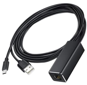 EXCEART Adaptateur Ethernet Micro USB vers Mbps pour TV Et Réseau sans Fil Noir