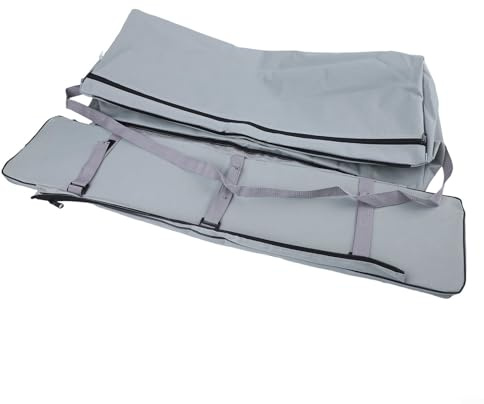 Besshepplo Kanot för kajak båt förvaringsöverdrag uppblåsbart för kajaker båt bärväska för kajak uppblåsbar båt vattentät skyddskudde 85 x 22 x 3 cm (grå 85 cm)