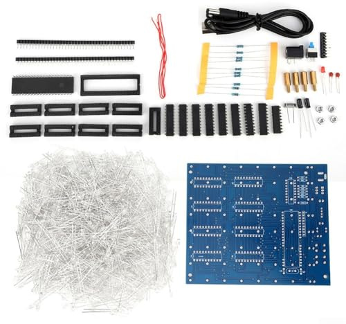 LED für Würfel-Set für 8 x 8 x 8 mit 512 LEDs, Leiterplatte und dynamischen Effekten, einschließlich multidirektionaler Bewegung und rotierenden Grafikmustern