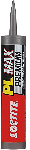 Loctite PL Premium Max Construction Adhesive, 9 fl oz Cartridge, 1 Pack - Versatile Construction Glue for Wood, Concrete, Stone & More