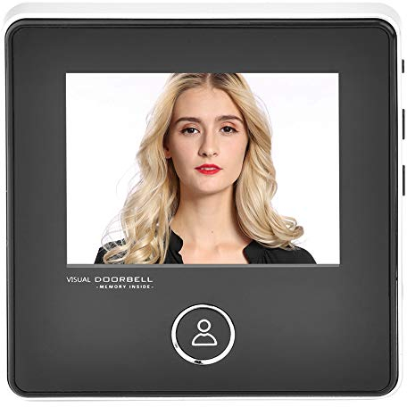 Garsent Digitaler Türspion, 90 Grad Sichtwinke HD Nachtsicht Door Viewer Kamera Video Türklingel mit 3 Zoll LCD