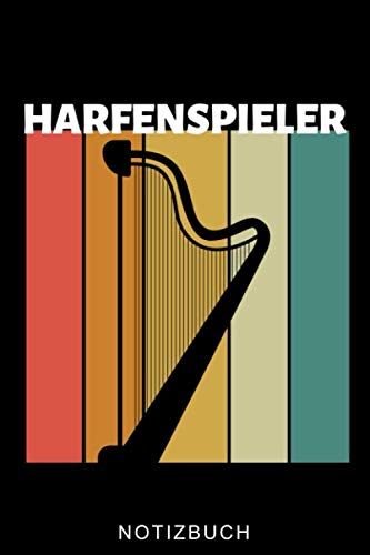 HARFENSPIELER NOTIZBUCH: A5 WOCHENPLANER Geschenkidee für Harfespieler | Harfebuch | Harfe spielen lernen | Musiker | Geschenk für Kinder Erwachsene Anfänger | Geburtstag