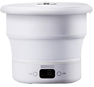 xuejuanshop Lavatrici Portatili Lavatrice Portatile per Vestiti, Mini rondella Pieghevole, Lavatrice Comoda Leggera Bianca Mini Lavatrice Pieghevole Biancheria Intima