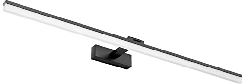 Klighten 28W LED Spiegelleuchte 180° drehbar Badleuchte 6000K, Schwarz