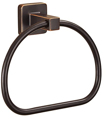 WOLIBEER Bronze Towel Ring,Bathroom Hand Towel Holder Wall Mount,Oil Rubbed Towel Rack Rustic Towel Hanger ORB Farmhouse Bathroom Accessories