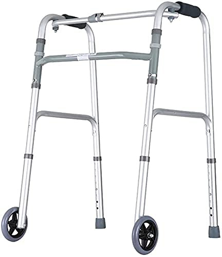 Senioren und Erwachsene Medizinischer Rollator Faltbarer Gehhilfe mit Rädern Mobilitätshilfe Lauflernhilfe Höhenverstellbar Laufhilfen Leichter Gehgestell für Senioren Die neue