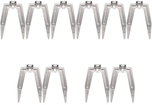 5 Set En Acier Inoxydable Friteuse À Air Fourchette Poulet Rôti Fourchette Poisson Viande Grillée Agneau Turquie Fourchettes Pour Grille Rôtisserie Rôtisserie Bbq Cuisine, argent