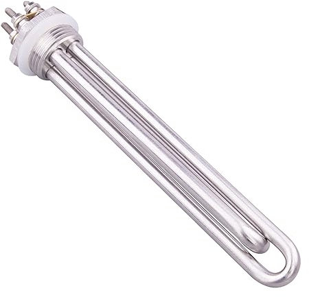 MSEURO Solar Water Heating Element Wind Power DC DN25 Immersion Tubular Heater Camper 12v/24v/36v/48v Electric Heated Part Lucky (Color : Heater only-NPT, Size : 12V 600W)