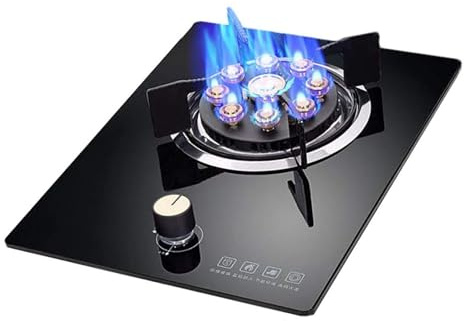 Cuisinière - Gaziniere Gaz Four Gaz Bouteille, Brûleur De Poêle en Verre Trempé, Cuisinière À Gaz Domestique Pratique, Cuisinière À Gaz avec Protection Contre Les Flammes (Size : NG)