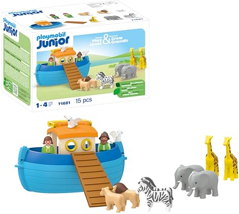 PLAYMOBIL JUNIOR | Meine Mitnehm-Arche Noah | nachhaltiges Spielzeug für Kinder ab 1 Jahr | 71681