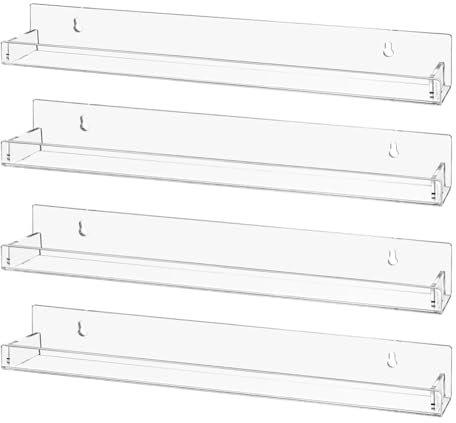 Wisyurt Transparente Farbaufbewahrungsbox, An der Wand Montiertes Miniatur-Farbregal, Farbregal-Organizer, Aufbewahrungsregal für Bastelfarben