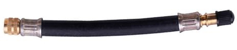 Nuyhadds Reifenventilverlängerung – verstellbares Messing-Ventil, Fahrzeug-Reifenschaft, flexible Ventilverlängerungen mit Messing, Gummi-Reifenvorbau-Adapter, kompatibel mit LKW, Motorrädern,