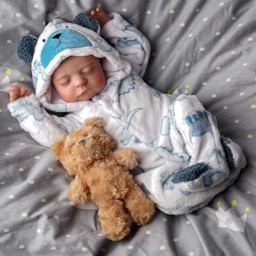 BABESIDE Reborn Dolls Boys 20 Inch Reborn Babies Realistic Sleeping Baby Doll That Look Real Lifelike Newborn Eyes Closed Cloth Body