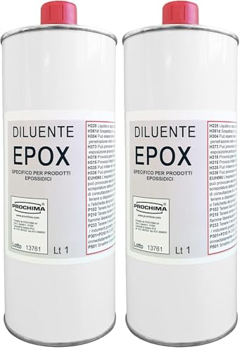 PROCHIMA Diluente EPOX, Miscela di Solventi per Sistemi Epossidici Ricca di Toluolo e Alcol Butilico, Formula Bilanciata in Modo da Diminuire la Viscosità, Confezione da 2 L, SL765K1