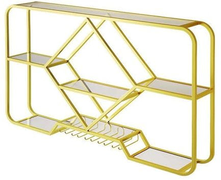 Industrielles Weinregal aus Metall mit Eisenständer, moderne schwebende Regale für Bar-Einheit, Cocktailschrank und Küche, Glasregal, inklusive Licht für Zuhause, Restaurant und Barschrank