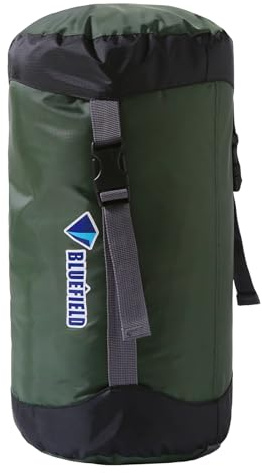 TRIWONDER Kompressionspåse sovsäck kompressionspåse reseförvaringsväska för utomhus camping vandring backpacking (grön, XL – 23 L)
