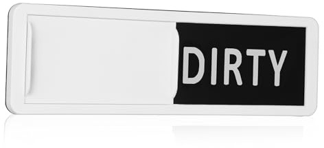 UKCOCO Magnetisches Geschirrspülerschild Clean Dirty Spülmaschinenmagnet Anzeigeschieber Spülmaschinenschild Aus Acryl Kompatibel Für Küche