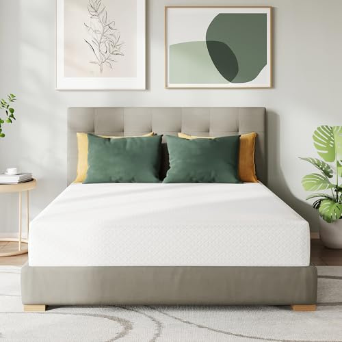 NAPSIE 5 Inch Full Size Mattress in a Box, Cooling Green Tea Gel Memory Foam Mattress, Medium Firm for Pressure Relief, Fiberglass-Free, CertiPUR-US Certified, 54x75x5